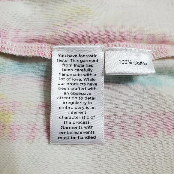 Hemant & Nandita Tie-Dye T-Shirt M Tee Cotton Short Sleeve Crewneck Handmade - Picture 11 of 13